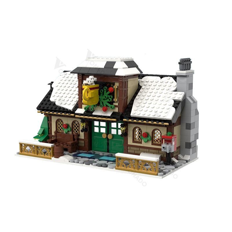 Building MOC Winter Village Cafe MOC 17649