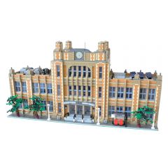 MOC-49130 Modular Schoolbuilding blocks kit with compatible bricks
