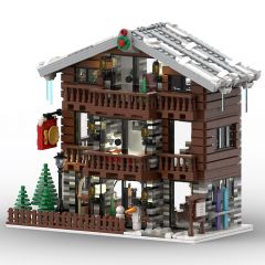 MOC-91029 winter architecture,Alpine Lodge