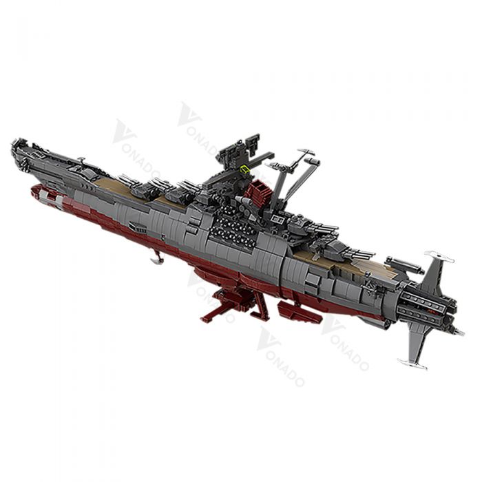  WANZPITS Space Battleship Yamato Model Kit,, Compatible with  Lego Ship