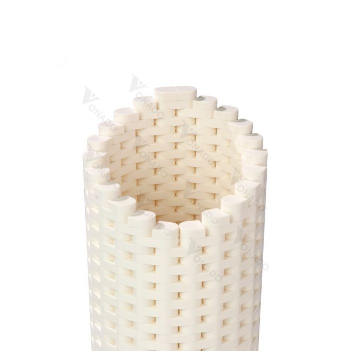 Vase MOC in white Compatible with LEGO Flower Bouquet #10280, #40461, and  40460