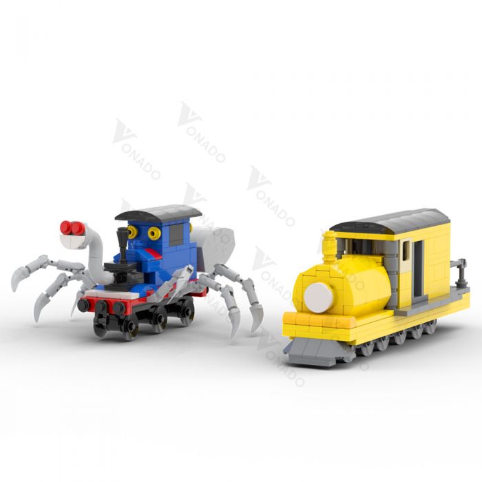 Choo-Choo Charles Train Building Block Toy Horror Game Animal Figure  Cartoon Toy