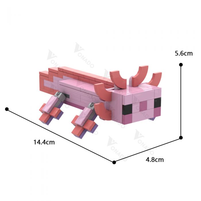 AXOLOTL MINECRAFT PAPERCRAFT 